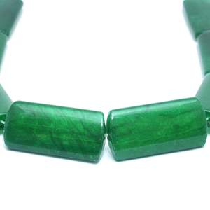 Natural Green Onyx Rectangular Shaped Beads 15 Inch Gemstone Strand for Jewelry Making Wholesale Bulk From Rajasthan - Product Image 4
