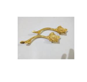 ที่จับถาดเสิร์ฟทองเหลืองสุดหรูถาดไม้เรซินดีไซน์ล่าสุดทำด้วยมือด้ามจับถาดรองทองเหลืองสุดพิเศษ - Product Image 4