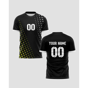 Maillot de football américain personnalisé noir, impression numérique de qualité supérieure, sublimation, haut court d'équipe, maillot de football américain de qualité supérieure - Product Image 1