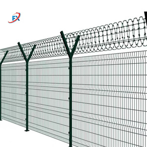 PVC tráng y bài thép gai dao cạo Dây V cánh tay sân bay hàng rào Chuỗi liên kết hàng rào - Product Image 3