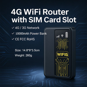 Sim Kartlı 4G Router Taşınabilir Router 4G Dış Mekan Router Modem 4G Sim Kart 10000mAh USB Tip-C WiFi6 CE DNXT M20 - Product Image 2