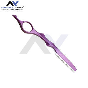 Rasoir en acier inoxydable à lame unique, rasoir de barbier tranchant, manche en plastique durable, coupe de cheveux, rasage, coiffage, salon de coiffure, maison - Product Image 4