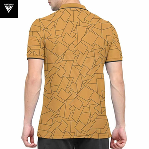 Polo personalizado sublimación de los hombres camisas cómodas ajustadas Botón de media manga camisetas moda hombres tejido de punto estilo de verano - Product Image 2