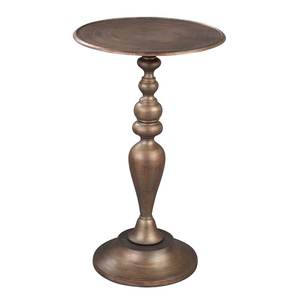 Meubles de salon Table basse ronde Table d'appoint en aluminium fini or Table basse moderne Table basse - Product Image 1