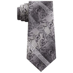 <b>Van</b> Heusen Men's Jamal Tie Blue Regular Size Classic Casual Style Jacquard Dot Paisley Printed Silk Polyester Wool Gift <b>Box</b> - Product Image 1