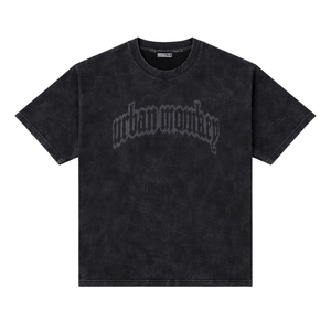T-shirts pour hommes en coton 100% noir obsidienne, coupe ample, lavés, style vintage, streetwear décontracté, doux, respirant, pour un usage quotidien urbain - Product Image 2