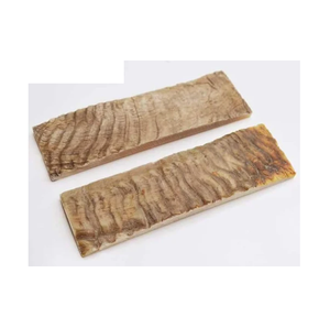 จานสำหรับตกแต่งโต๊ะจานแกะทำมือพร้อมแผ่นเขาแกะธรรมชาติ - Product Image 1