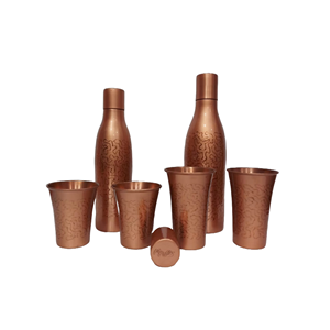 Modern Design Copper <b>Bottle</b> with High Quality Metal Lid Direct Drinking & Boiling Applicable Customized Wholesale Drinkware - Product Image 2