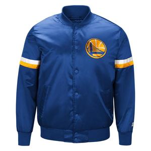 Custom Men's High Street Style Satin Varsity Chaquetas Stand Collar Moda Letterman's Satin Chaquetas - Product Image 3