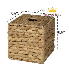 กล่องทิชชู่สไตล์วินเทจทำด้วยมือธรรมชาติเป็นมิตรกับสิ่งแวดล้อมสำหรับใช้ในห้องครัวห้องน้ำมีความยืดหยุ่นทรงสี่เหลี่ยมเวียดนาม - Product Image 2