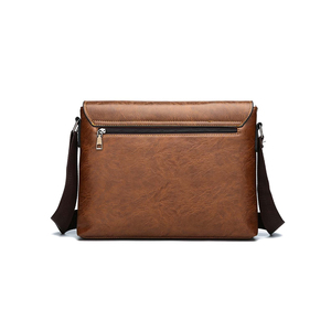 Men's <b>Fashionable</b> Casual Business Vintage Solid Color Cross Body Leather <b>Laptop</b> <b>Bag</b> Made Pakistan For Men - Product Image 3