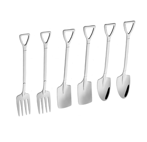 Cuillère à pelle en acier inoxydable pointue/carrée/fourchette cuillère à pelle couverts de cuisine meilleurs cadeaux meilleure vente - Product Image 1