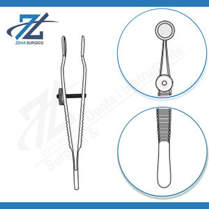 Pinzas Manuales de Alta Calidad para Cistos Tarsales, 89 mm, Extremos de Acero Inoxidable, Instrumentos Quirúrgicos con Certificación CE, Uso en Cirugía General - Product Image 3