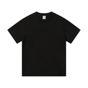 Transpirable 210g Cool Antibacterial Líquido Amoníaco Algodón Unisex Hombres Mujeres Logotipo personalizado Liso Cuello redondo Camiseta para hombres - Product Image 2