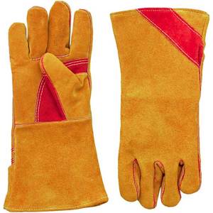 Professional Heavy Duty Heat Resistant Welding <b>Gloves</b> Thermal Protection Leather Material <b>Touchscreen</b> Daily Casual Outdoor - Product Image 3
