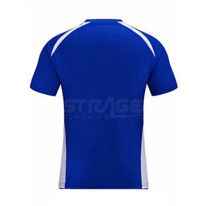 Camiseta de Fútbol Ligera, de Secado Rápido y Transpirable, 100% Poliéster, de Alta Calidad a Precio de Fábrica, con Diseño y Logotipo Personalizables para Hombre - Product Image 2