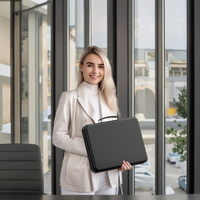 YHX personnalisé multi-fonction mallette de rangement de fichiers résistant à l'eau ignifuge sac organisateur de documents en fibre de verre de nylon