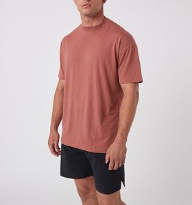 T-shirt à manches courtes pour hommes Streetwear personnalisé imprimé lettres, marque de haute qualité, haltérophilie, vêtements de gym surdimensionnés - Product Image 5