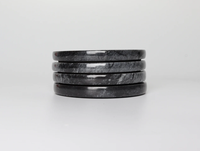 Sous-verres en marbre classiques magnifiquement conçus avec des matériaux de qualité supérieure, épaisseur 5 mm, écologiques, pour une mise en scène de table d'inspiration vintage
