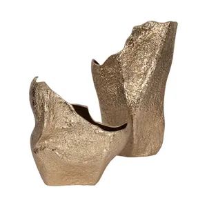 Modern Coastal Design Iron Flower <b>Vase</b> Handmade Tabletop Eco-Friendly Decorative Zahid Exports - Product Image 2