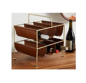 หรูหราที่วางขวดไวน์ตกแต่งโต๊ะแบบสั่งทำที่วางขวดสีทองสำหรับงานเลี้ยง - Product Image 6