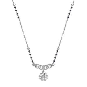 Collier en argent avec perles et fleurs pour mariage ou occasions religieuses - Cadeau pour femme - Product Image 1