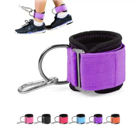 PROFIT SPORT Manchons de soutien de cheville en néoprène durables et réglables avec anneau en D et boucle pour la protection des jambes en salle de sport – Qualité professionnelle