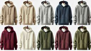 Meilleures ventes Veste d'hiver décontractée de course à pied pour hommes Sweat à capuche thermique en coton de qualité avec techniques brodées et sweatshirts - Product Image 2