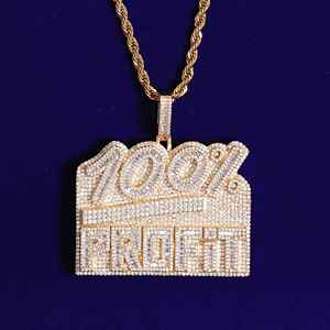 Colgante de diamante de moissanita VVS de corte redondo y Baguette para colgante de estilo Hip Hop, regalo de boda para hombre, Plata de Ley 925 - Product Image 1