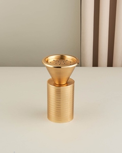 Porte-encens en métal doré, best-seller, design moderne, support à encens Bakhoor, design moyen-oriental, pour usage domestique au Golfe - Product Image 1