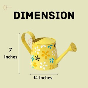 Bidon d'eau en métal antirouille élégant avec bec court étroit pour l'arrosage des plantes d'intérieur et les activités d'entretien des fleurs en plein air - Product Image 3