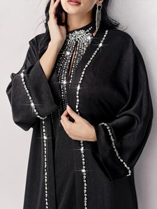 Thobe / Thawb 2023 diseño de moda conjuntos de 2 piezas al por mayor Abaya para mujer Dubai Turquía vestido musulmán moderno Abaya ropa islámica - Product Image 4