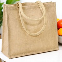Sac fourre-tout en jute personnalisé très demandé 2026 |   Sacs en toile de jute naturelle réutilisables |   Sac de plage à poignée en corde avec motif lettres |   Offres en gros