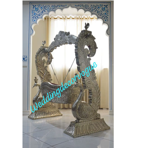 Jhula en bois sculpté de style royal vintage antique de luxe moderne de haute qualité, meubles de patio traditionnels indiens pour la maison en Inde - Product Image 6