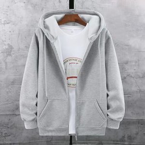 Wholesale Lightweight Pullover Men's Hooded Sweatshirt Blank Sublimation Drop Shoulder <b>White</b> <b>Hoodies</b> - Product Image 2