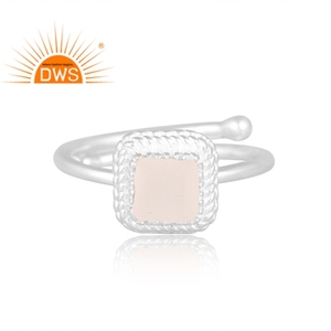 Best Selling Fine Sterling Silver Natural White <b>Moon</b> <b>Stone</b> Gemstone Stackable <b>Ring</b> Custom Jewelry for Women Gift for Her - Product Image 3
