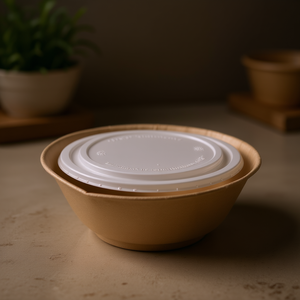 Coperchio Monouso 24-32L per Ciotole in Bagassa, Senza PET e PFAS - Product Image 3