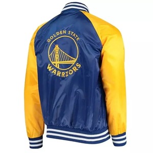 Chaqueta universitaria de satén ecológica Chaqueta de béisbol brillante sostenible para estilo callejero moderno a granel - Product Image 5