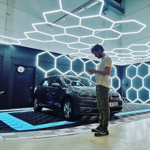 Hexagon <strong>LED</strong> Box Car Wash Detailing Honeycomb <strong>Lights</strong> Individually <strong>Working</strong> <strong>Light</strong> for Garage Luz Hexagonal Techo - Product Image 3