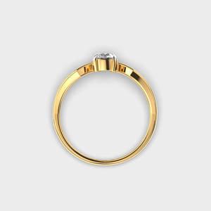 Joyería de Oro Amarillo de 18K con Solitario Brillante, Recuerdo Elegante para Mujer, Regalo de Aniversario de Oro Sólido para Ella - Product Image 4