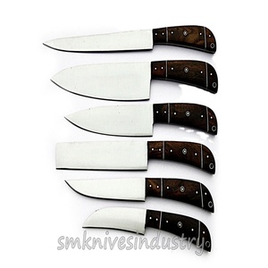 ชุดมีดทำครัวสแตนเลส 6 ชิ้น พร้อมด้ามไม้และชุดหนัง (รุ่น OEM Smk1347) - Product Image 5