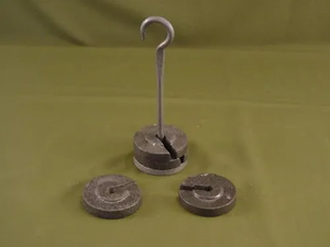 Ensemble de poids fendu fini poli en métal de fonte de qualité supérieure pour la physique scolaire à vendre - Product Image 2