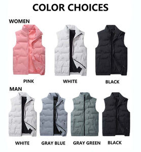 Vestes bomber matelassées sans manches de haute qualité à la mode, col montant, veste matelassée pour homme, gilet - Product Image 6