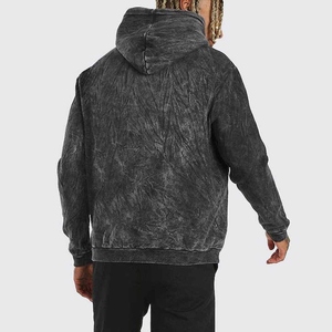 Épais lourd blanc à capuche goutte épaule hommes sweat 500 460 400 Gsm Logo personnalisé français éponge lourd surdimensionné à capuche - Product Image 4