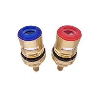 Robinet mélangeur d'eau manuel OEM BOWLING CCF-B en laiton DN15 à pression moyenne, chaud/froid, avec cartouche céramique à commande manuelle à quart de tour