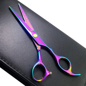 2025 gros professionnel barbier coupe de cheveux ciseaux incurvé lame tranchante en acier inoxydable de haute qualité - Product Image 5