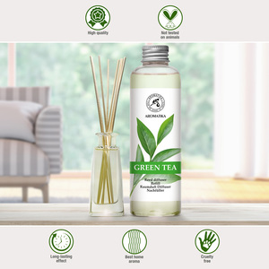 Recharge Liquide pour Diffuseur d'Arômes Aromatika Thé Vert 200ml – Huile Parfumée Longue Durée pour Diffuseur à Bâtonnets - Product Image 3