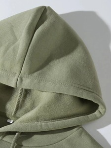 Sudadera con capucha informal de moda para hombre, tejido de mezcla de algodón personalizado, estilo Hip Hop, ropa de invierno, sudaderas con capucha de técnicas teñidas lisas a la venta - Product Image 4