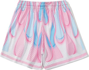 กางเกงขาสั้นสำหรับผู้ชายชุดกีฬาตาข่ายระบายอากาศได้ดีพิมพ์ลายกราฟิกพิมพ์ซับลิเมชันแนวสตรีทคุณภาพสูงสำหรับฤดูร้อน - Product Image 2