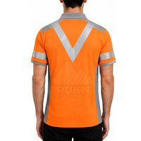 Chemises polo en polyester haute visibilité pour hommes, vêtements de travail modernes, design personnalisable, logo pour le personnel de l'entreprise, les équipes de construction